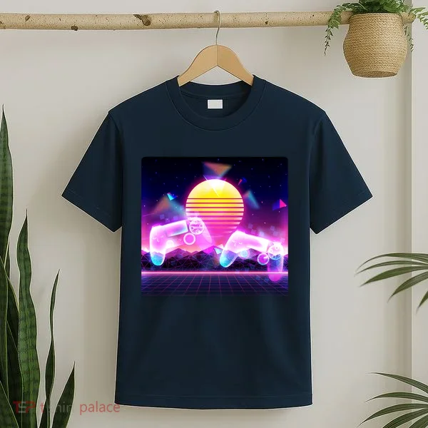 Retro Wave 80's Video Game Controllers T-Shirt
