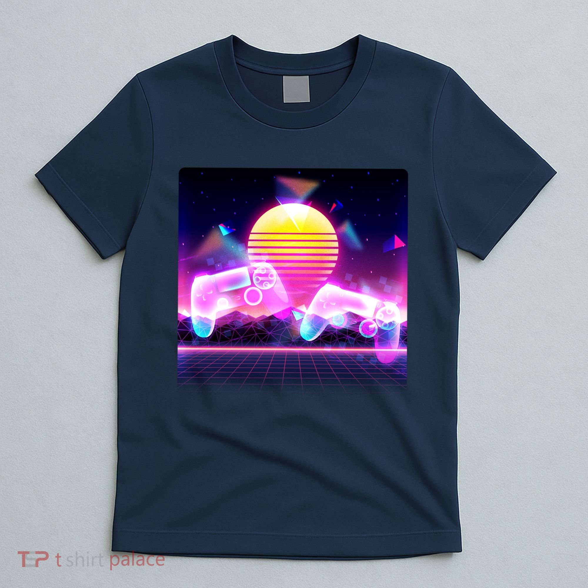 Retro Wave 80's Video Game Controllers T-Shirt