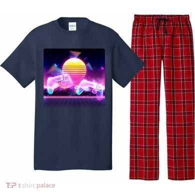 Retro Wave 80's Video Game Controllers Pajama Set