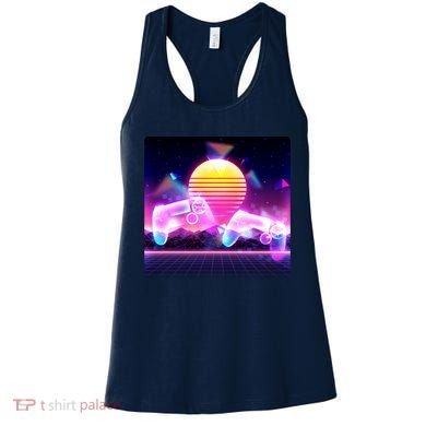 Retro Wave 80's Video Game Controllers Women's Tank Top