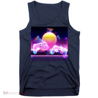 Retro Wave 80's Video Game Controllers Tank Top