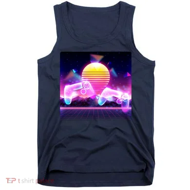 Retro Wave 80's Video Game Controllers Tank Top