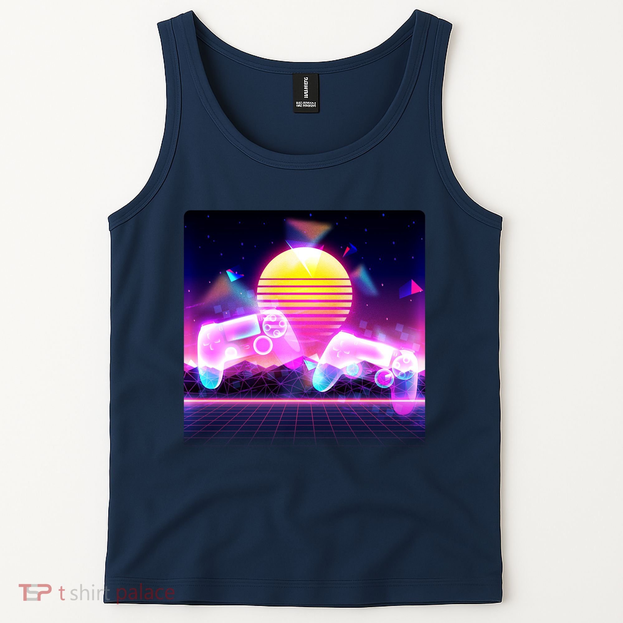 Retro Wave 80's Video Game Controllers Tank Top