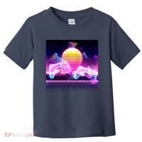 Retro Wave 80's Video Game Controllers Toddler T-Shirt thumb 0