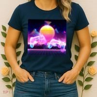 Retro Wave 80's Video Game Controllers Women's T-Shirt thumb 2