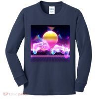 Retro Wave 80's Video Game Controllers Kids Long Sleeve Shirt thumb 0