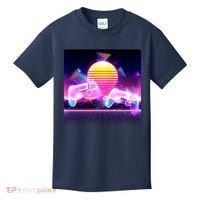 Retro Wave 80's Video Game Controllers Kids T-Shirt thumb 0