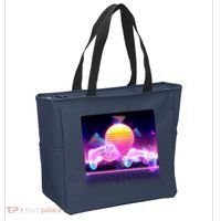 Retro Wave 80's Video Game Controllers Tote Bag thumb 2