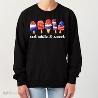 Red White And Sweet 4th Of July Women's Sweatshirt thumb 0