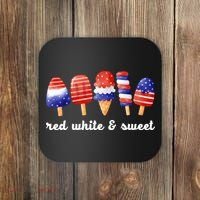 Red White And Sweet 4th Of July Coaster thumb 0