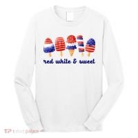 Red White And Sweet 4th Of July Long Sleeve Shirt thumb 0