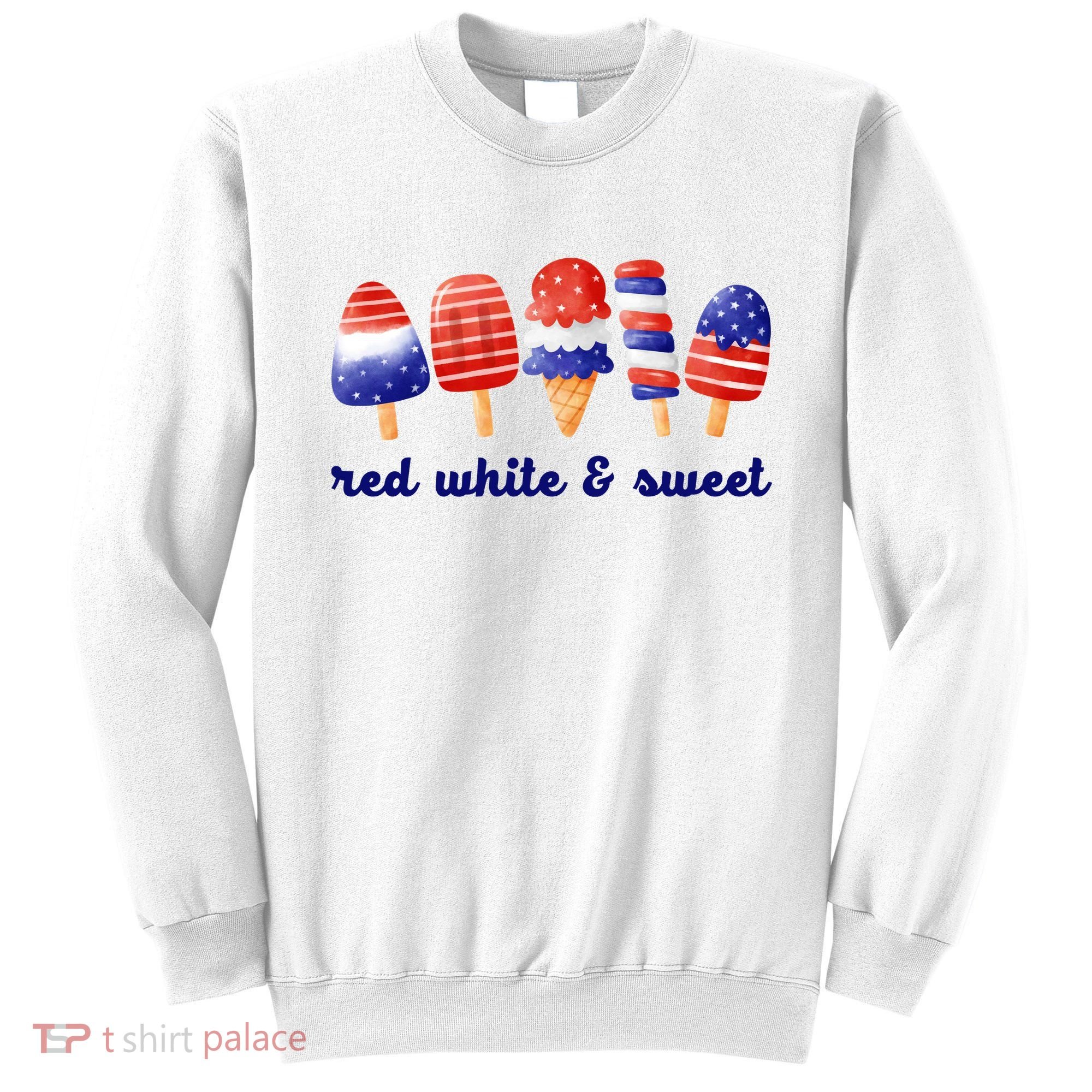 Red White And Sweet 4th Of July Sweatshirt