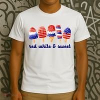 Red White And Sweet 4th Of July T-Shirt thumb 3