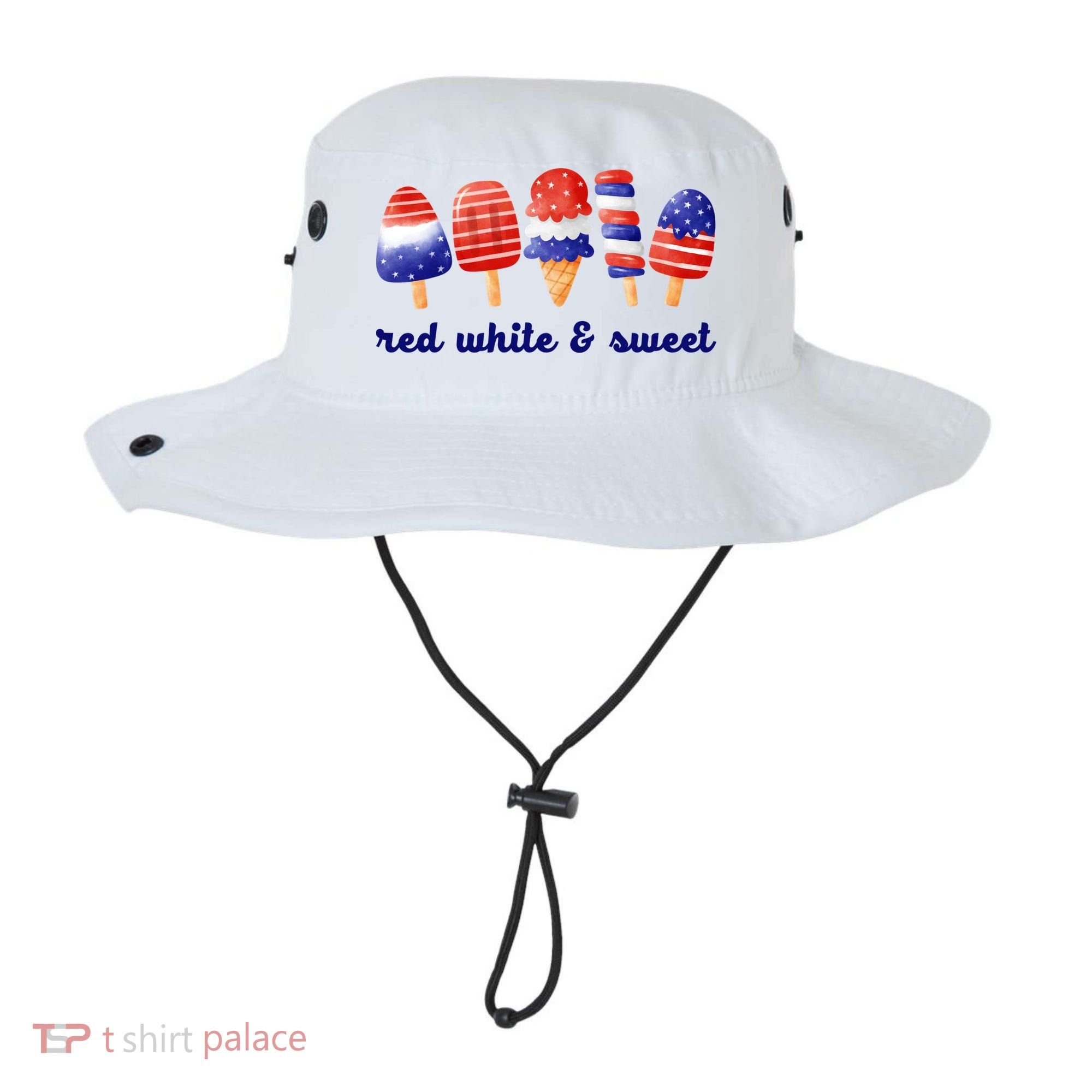 Red White And Sweet 4th Of July Bucket Hat