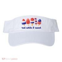 Red White And Sweet 4th Of July Visor thumb 0