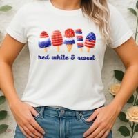 Red White And Sweet 4th Of July Women's T-Shirt thumb 2