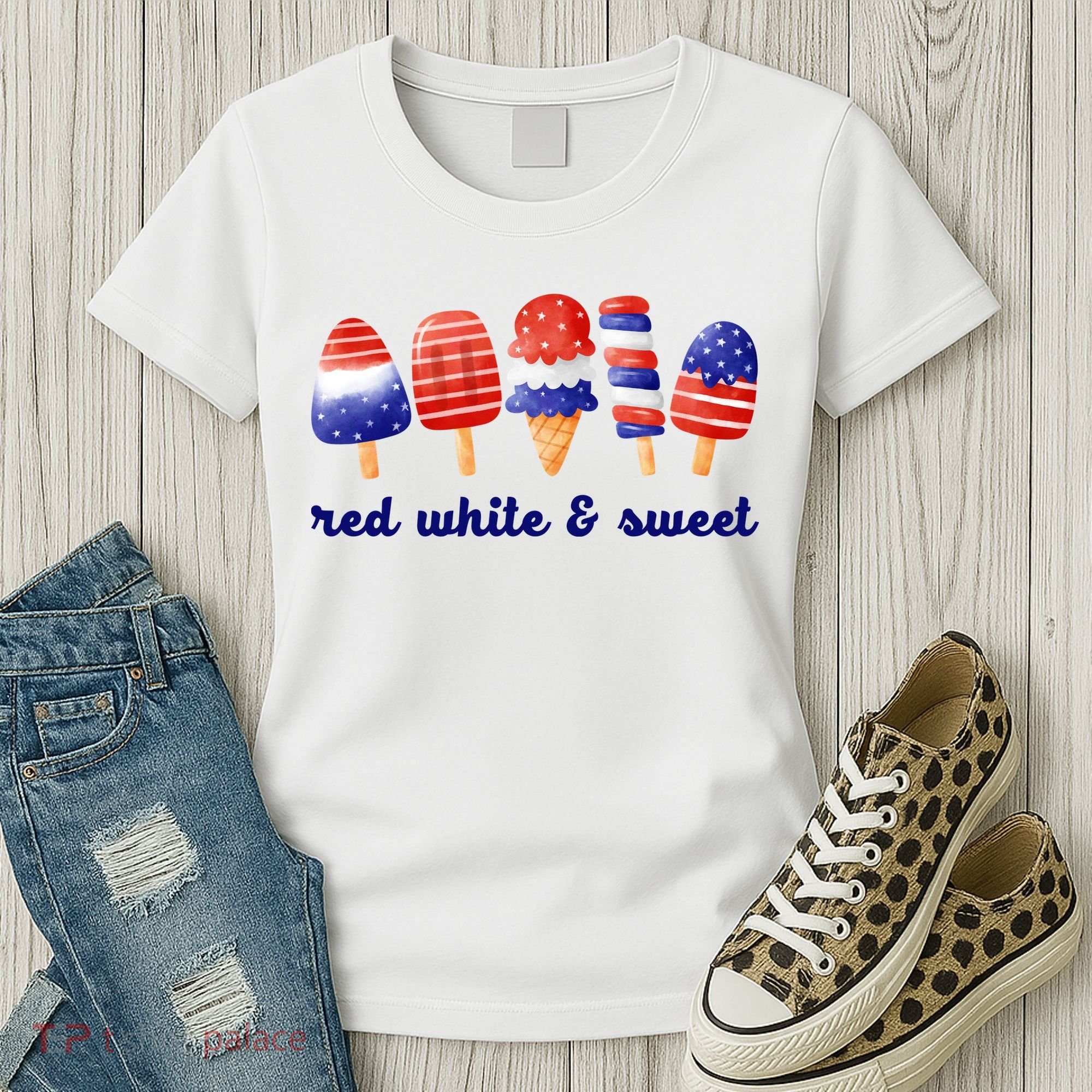 Red White And Sweet 4th Of July Women's T-Shirt
