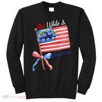 Red, White And Blueberries American USA Flag Sweatshirt thumb 0