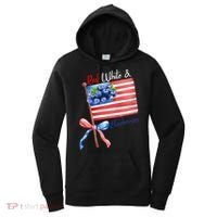 Red, White And Blueberries American USA Flag Women's Hoodie thumb 0
