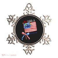Red, White And Blueberries American USA Flag Ornament thumb 0