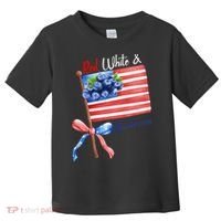 Red, White And Blueberries American USA Flag Toddler T-Shirt thumb 0