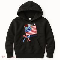 Red, White And Blueberries American USA Flag Kids Hoodie thumb 0