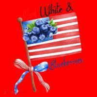 Red, White And Blueberries American USA Flag Santa Hat thumb 1