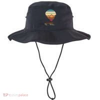 Retro Wildlife Animal Bear Hiking Trees Mountains Forest Bucket Hat thumb 0