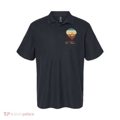 Retro Wildlife Animal Bear Hiking Trees Mountains Forest Polo