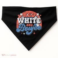 Red White And Boujee 4th Of July USA-Made Doggie Bandana thumb 0
