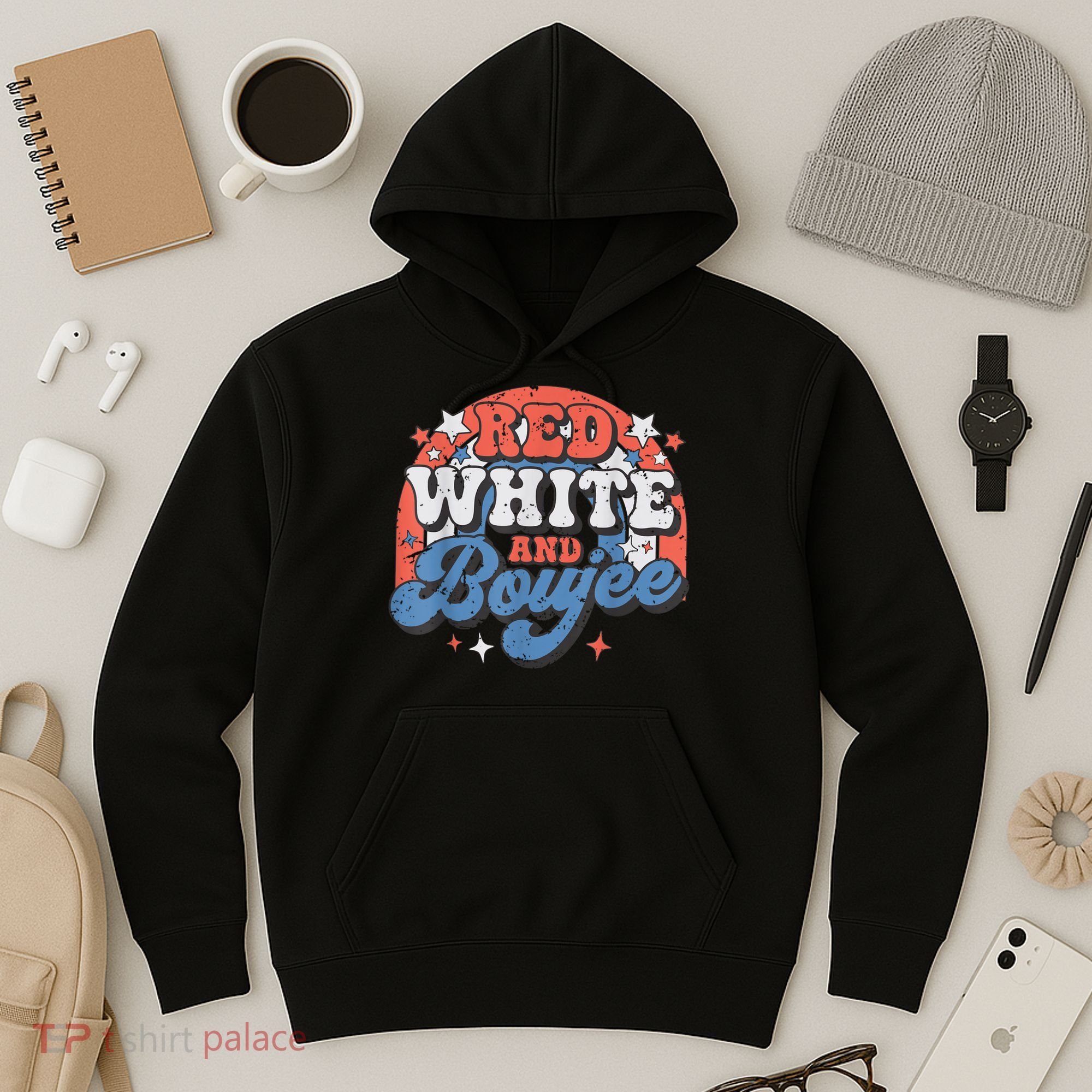 Red White And Boujee 4th Of July Hoodie