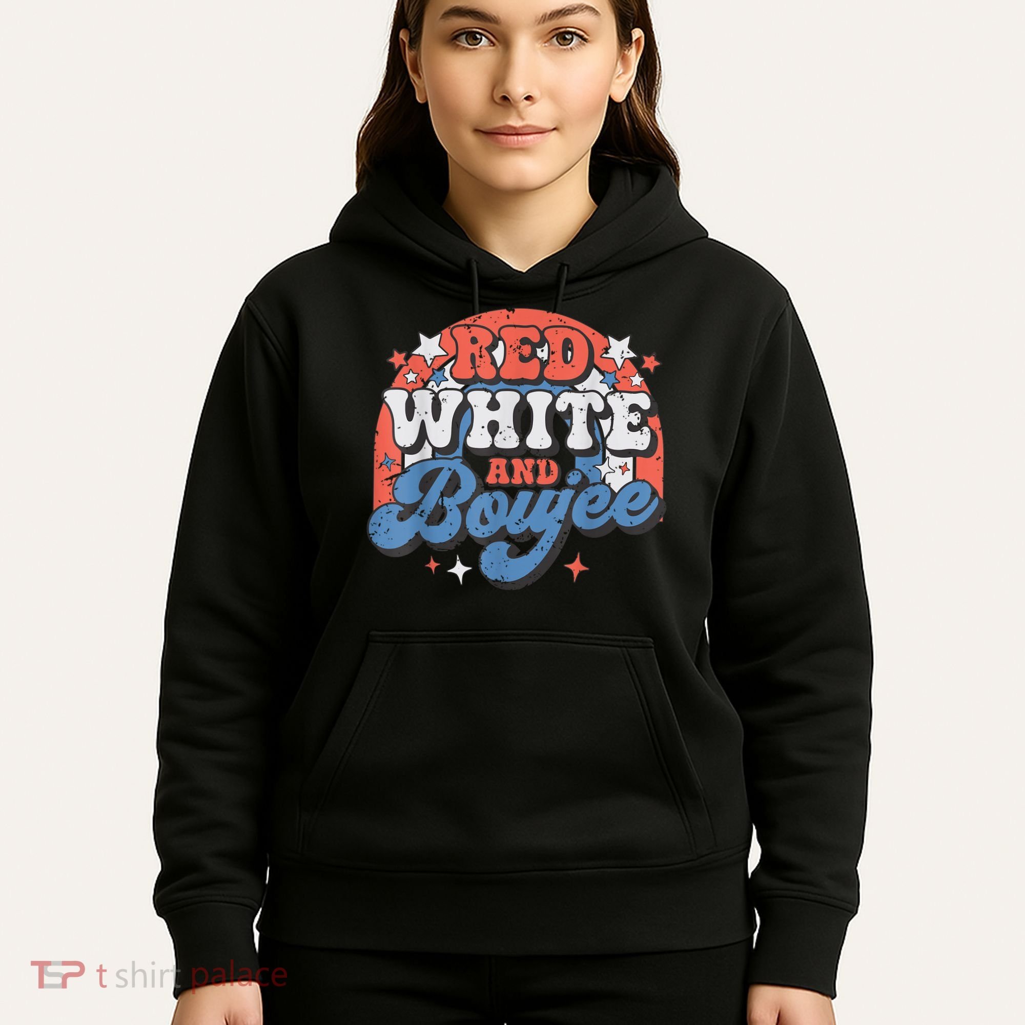 Red White And Boujee 4th Of July Hoodie