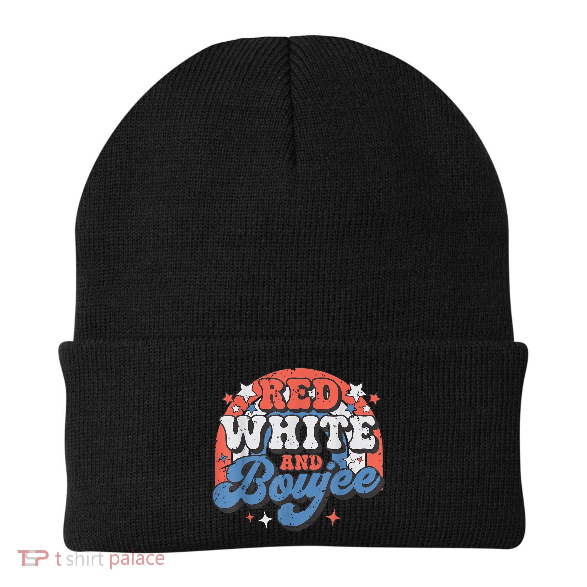 Red White And Boujee 4th Of July Beanie