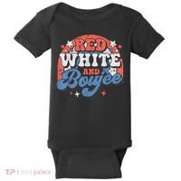 Red White And Boujee 4th Of July Baby Bodysuit thumb 0