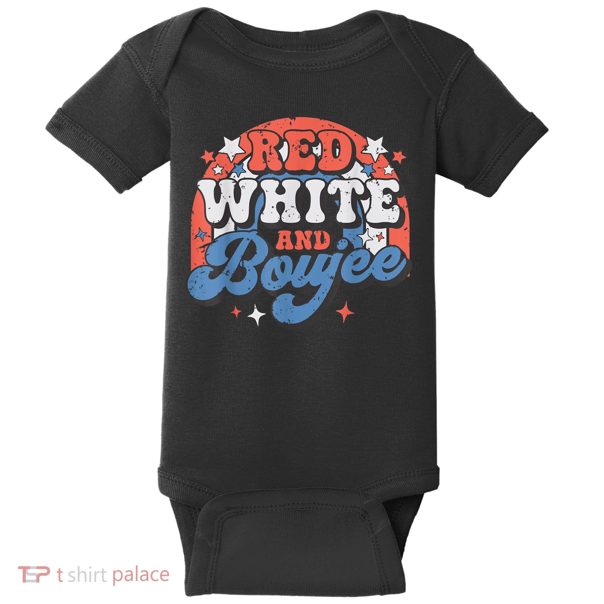 Red White And Boujee 4th Of July Baby Bodysuit