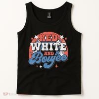 Red White And Boujee 4th Of July Tank Top thumb 2