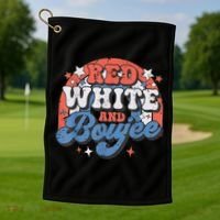 Red White And Boujee 4th Of July Golf Towel thumb 1