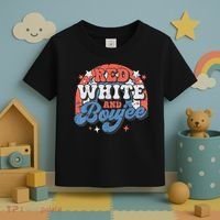 Red White And Boujee 4th Of July Toddler T-Shirt thumb 3