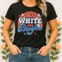 Red White And Boujee 4th Of July Women's T-Shirt thumb 2