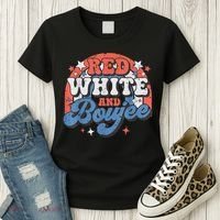 Red White And Boujee 4th Of July Women's T-Shirt thumb 3