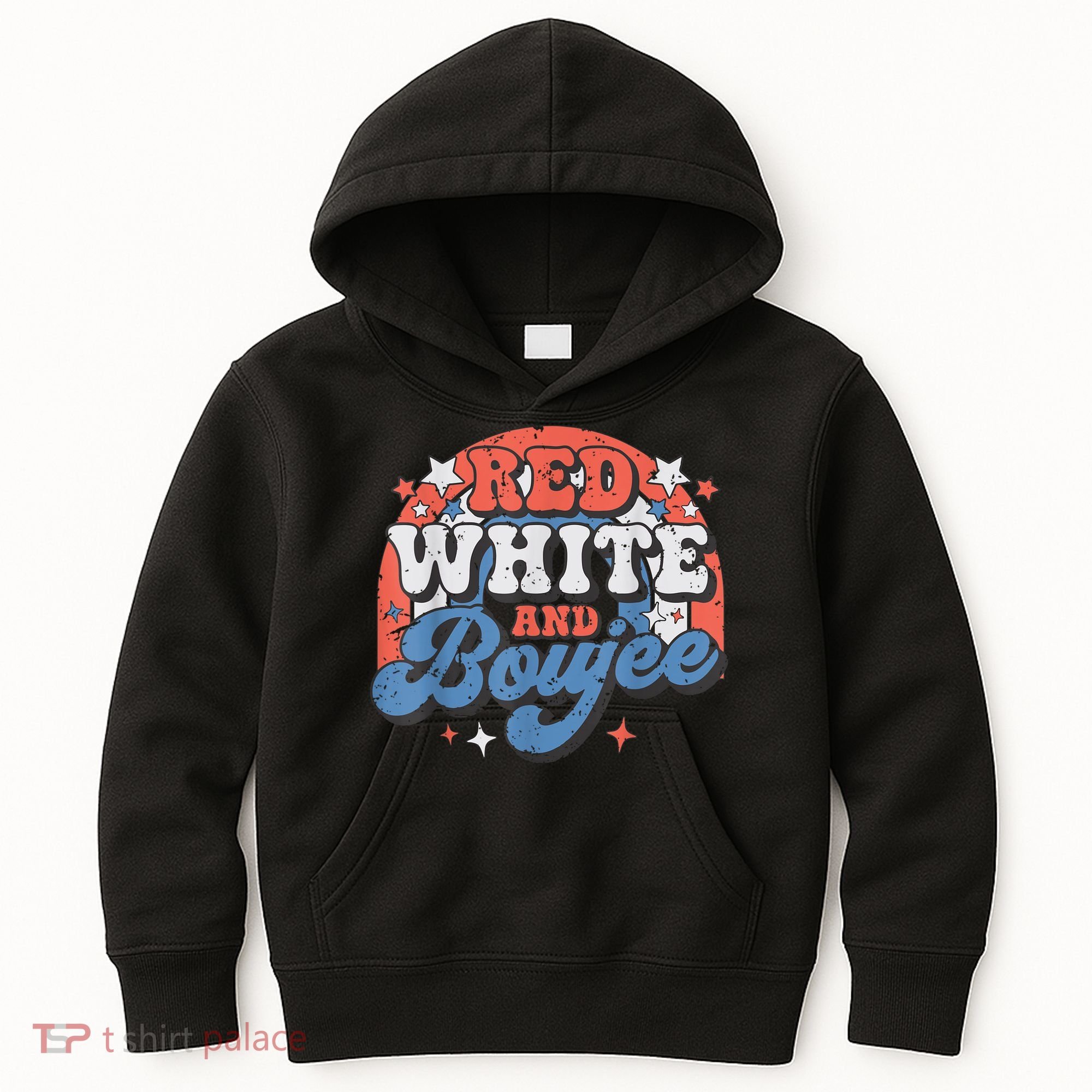 Red White And Boujee 4th Of July Kids Hoodie