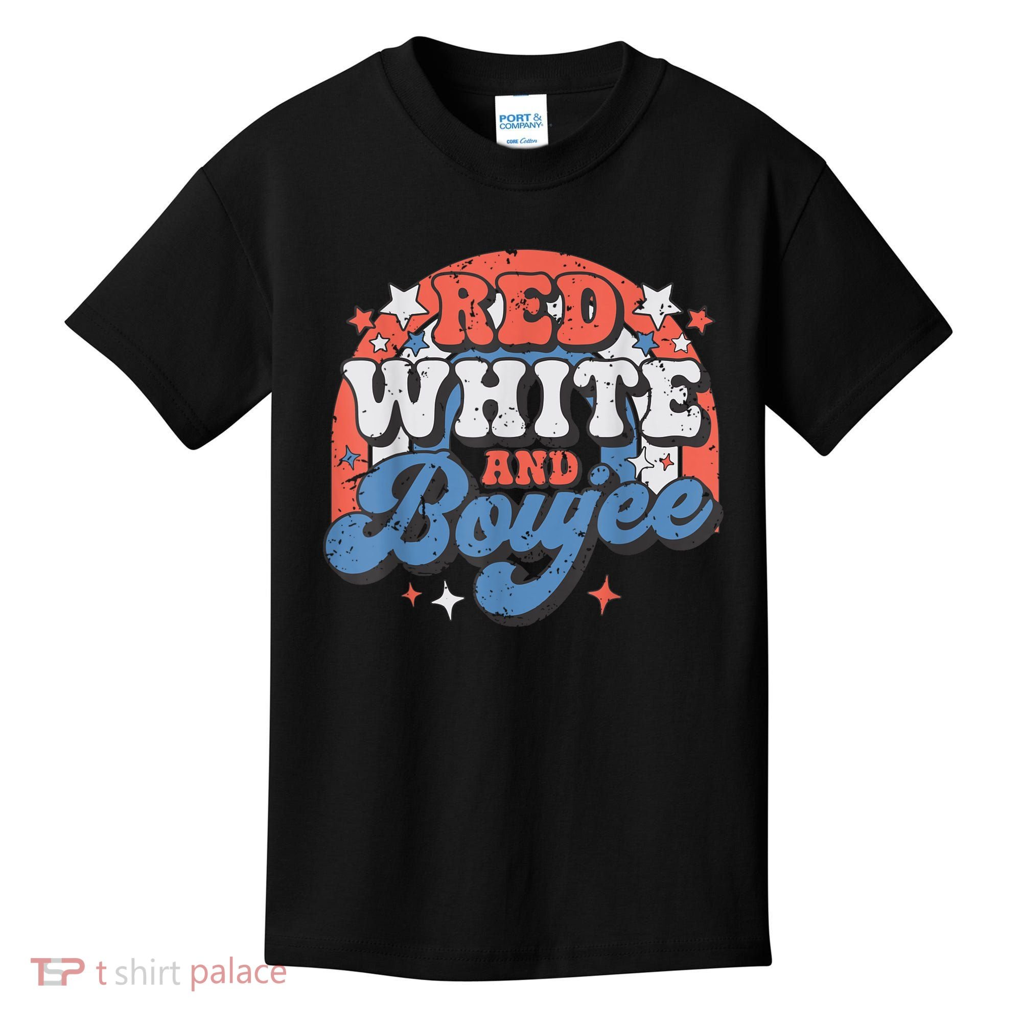 Red White And Boujee 4th Of July Kids T-Shirt