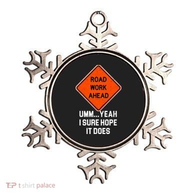Road Work Ahead Funny Construction Ornament