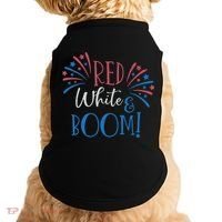 Red White And Boom 4th Of July Doggie Tank thumb 0