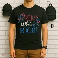 Red White And Boom 4th Of July T-Shirt thumb 6