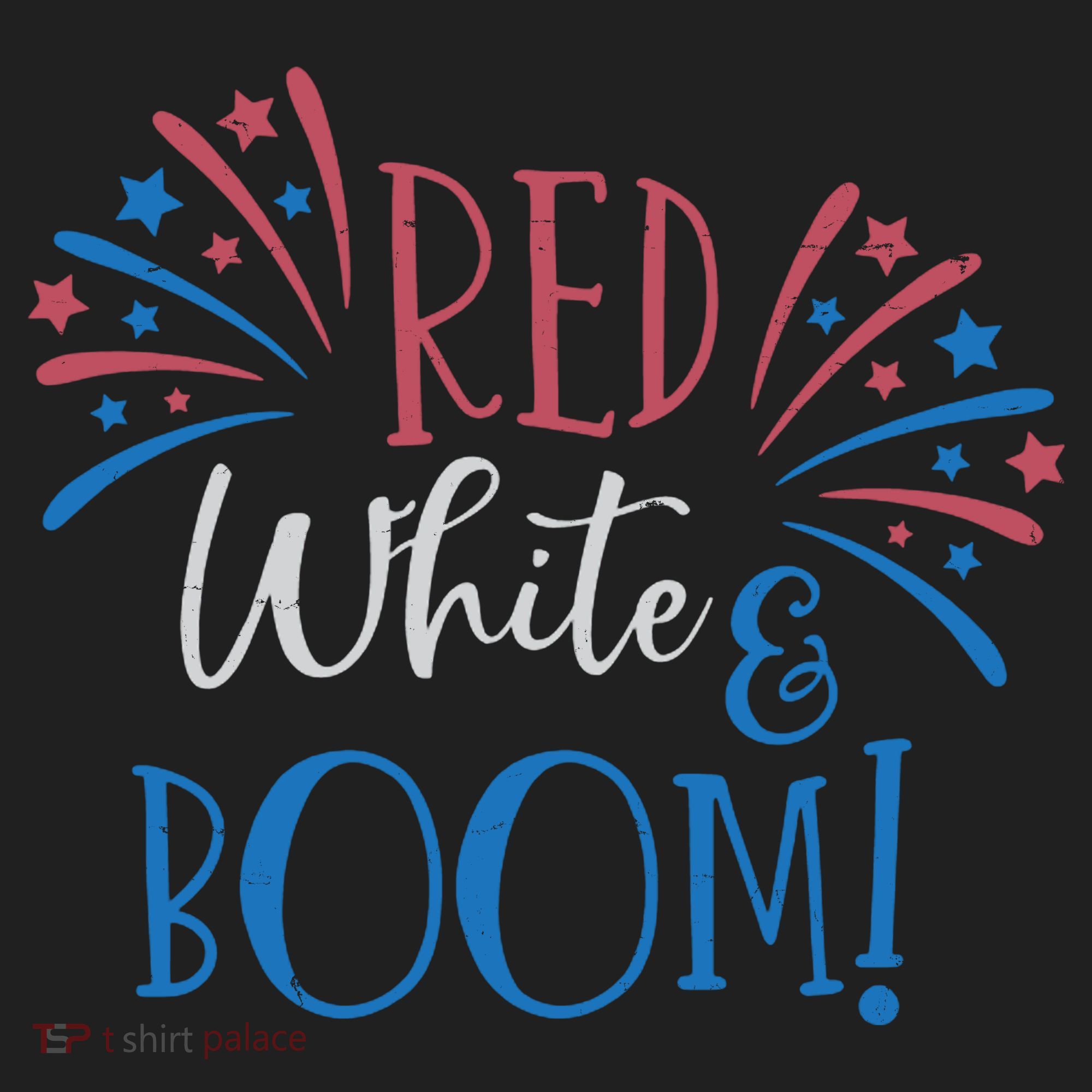 Red White And Boom 4th Of July Beanie
