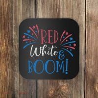 Red White And Boom 4th Of July Coaster thumb 0