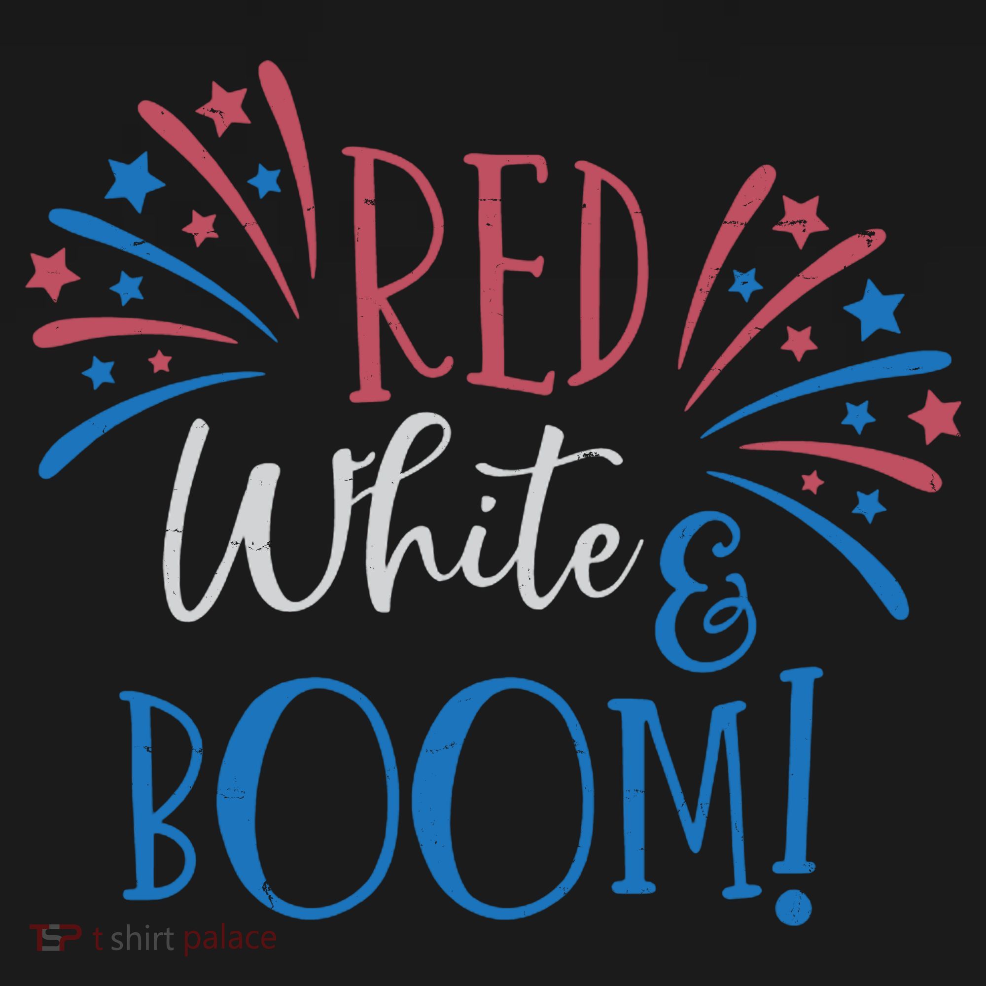 Red White And Boom 4th Of July Women's Hoodie