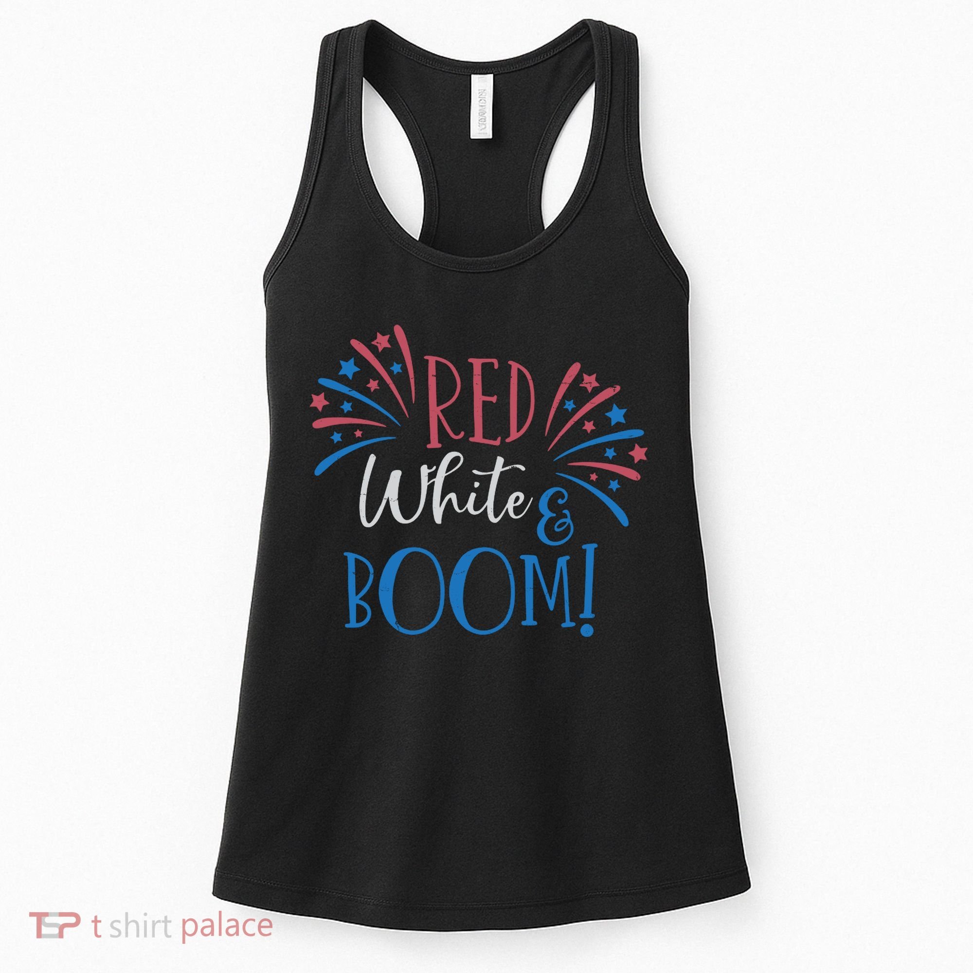 Red White And Boom 4th Of July Women's Tank Top