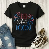 Red White And Boom 4th Of July Women's T-Shirt thumb 3